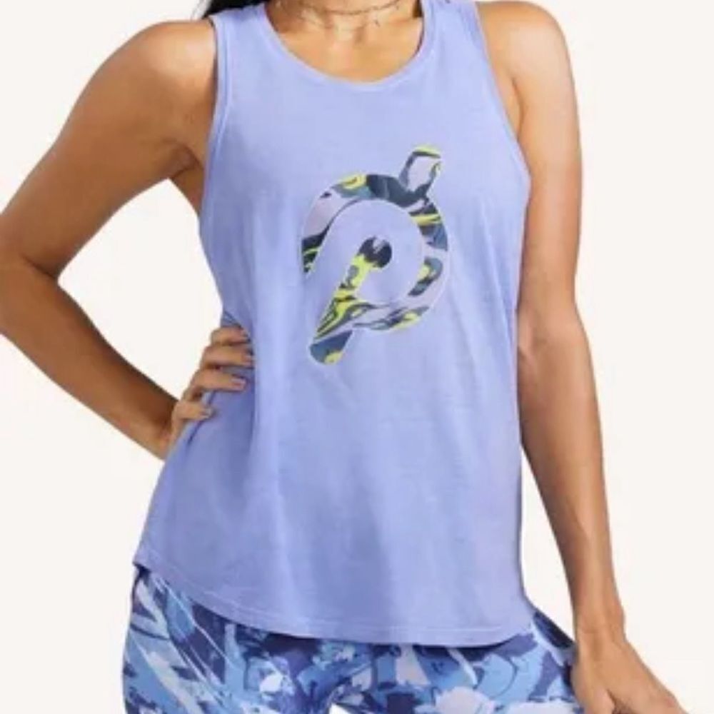 Peloton Flow Racer Tank Top In Periwinkle - Picture 1 of 8